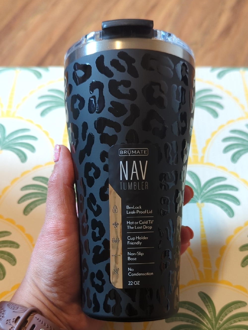 BrüMate NAV Tumbler - Leak proof Onyx Leopard Print